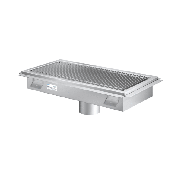 SS FLOOR GRATTINGS WITH TROUGH TROUGH MADE 1 MM SS 304 GRADE GRATTINGS MADE BY 2 MM SS 304 GRADE WITH BOTTOM MIDDLE STRAINER