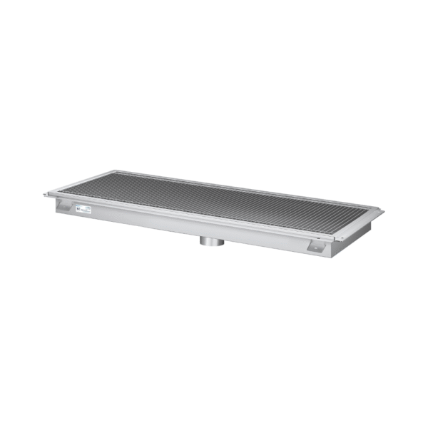 SS FLOOR GRATTINGS WITH TROUGH