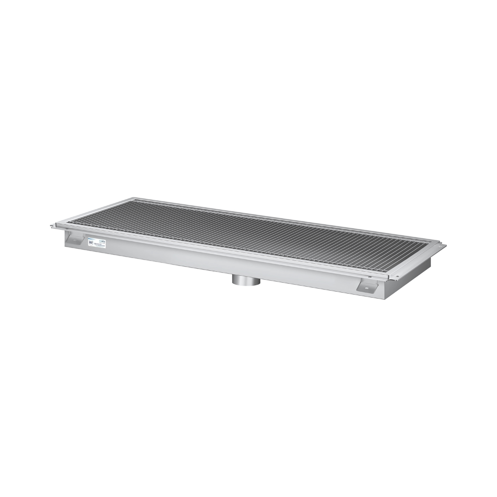 SS FLOOR GRATTINGS WITH TROUGH