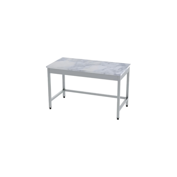 SS WORKTABLE WITH MARBLE TOP